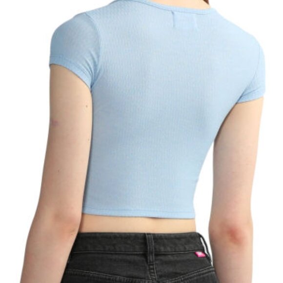 Apee - A Bathing Ape Blue V-Neck Crop Top - Picture 11 of 11